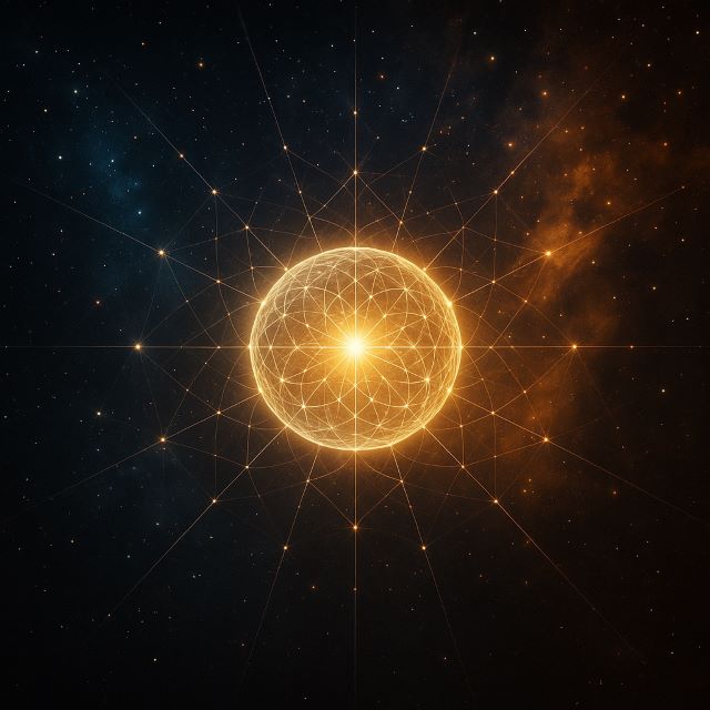A digital illustration representing the quantum field, aligned with the concept of energetic abundance.